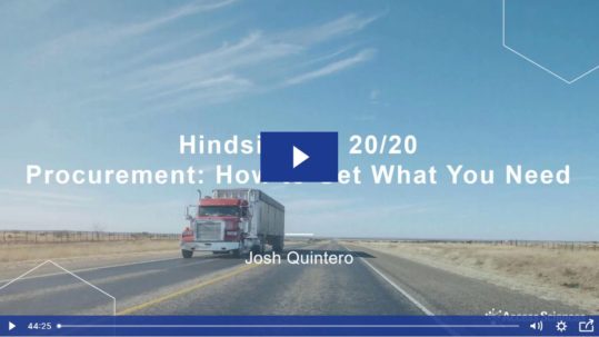 Hindsight 20-20_Procurement how to get what you need