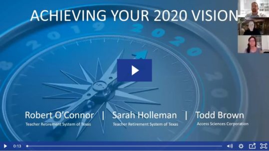 Achieving your 2020 vision