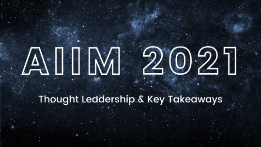 Access Sciences AIIM 2021 Takeaways